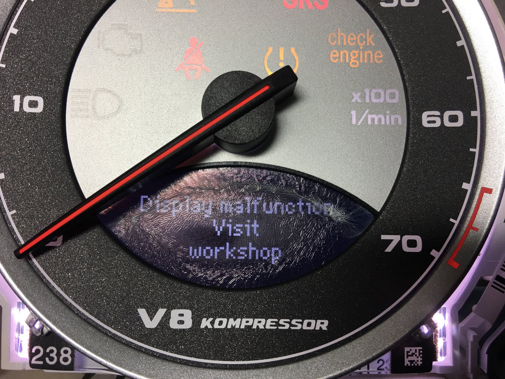 2qty LCD Glass Display Set for Mercedes Benz 2003 - 2008 R230 Speedome ...