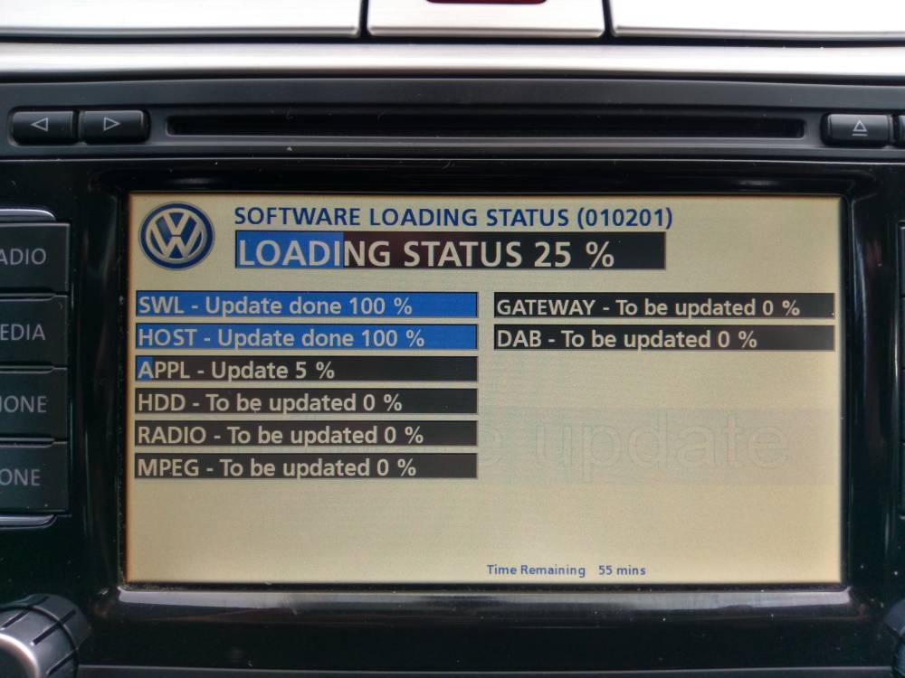 Firmware Update v15 V5238 / V4366 for Volkswagen VW Skoda RNS510 Navig ...